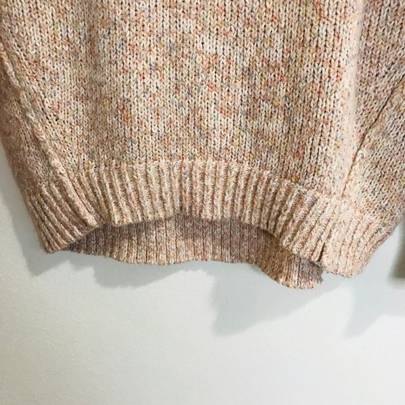 Ann Taylor LOFT Pink Sweater Size Medium M Chunky Pullover Color Pop - Picture 5 of 9